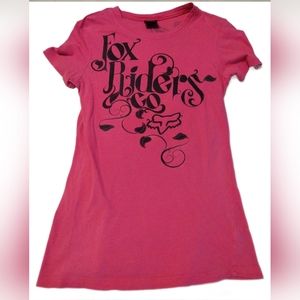 FOX RIDERS CO. PINK SHORT SLEEVE TOP WOMEN'S SIZE L.